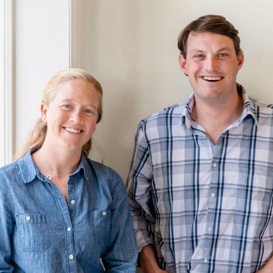Ellie and Jack Hartpence together in the official PowWater Forbes profile photograph